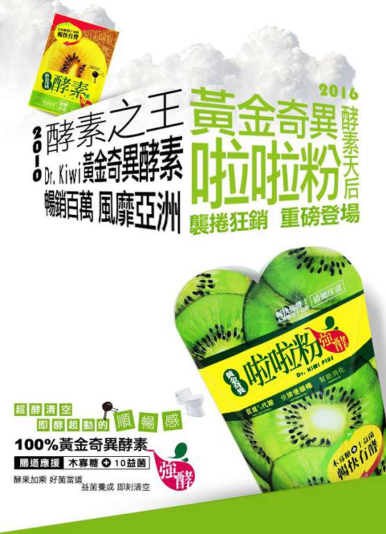 Dr.Kiwi黃金奇異啦啦粉