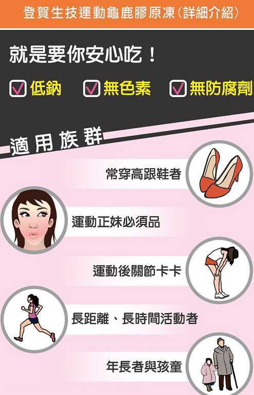 登賀生技運動龜鹿膠原凍