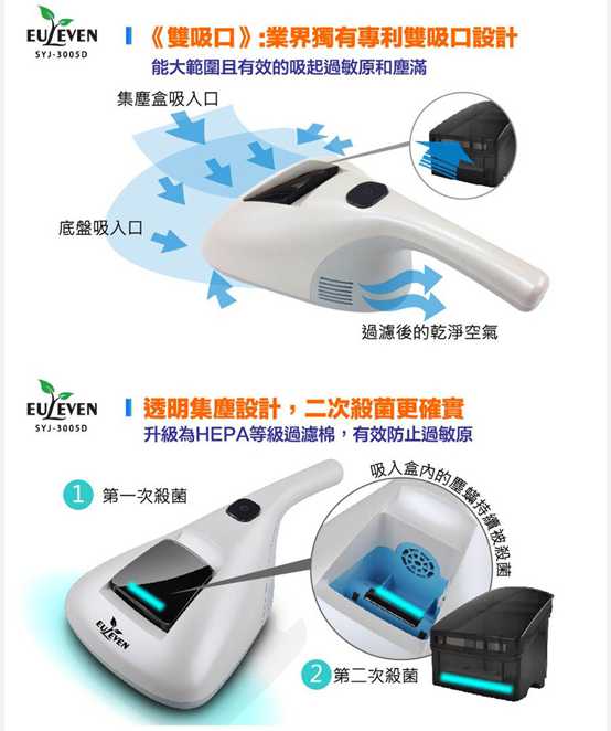 有樂紛Euleven吸塵除螨機
