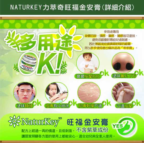 NATURKEY力萃奇旺福金安膏