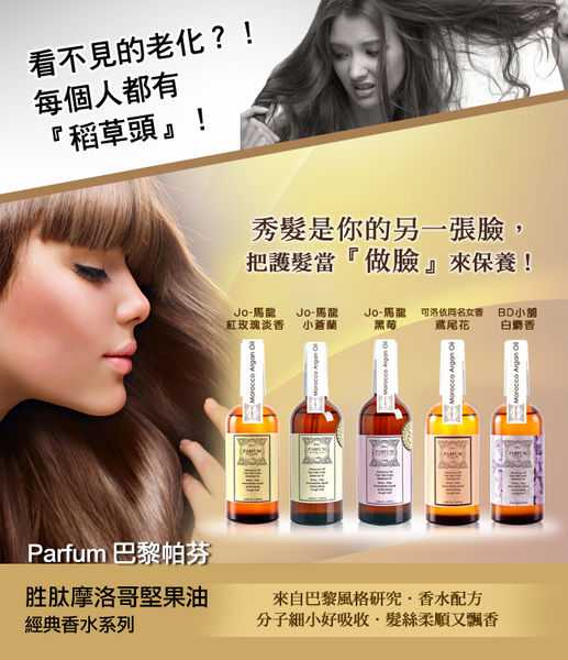 Parfum巴黎帕芬胜肽摩洛哥堅果油經典香水系列(Jo-馬龍 黑莓)