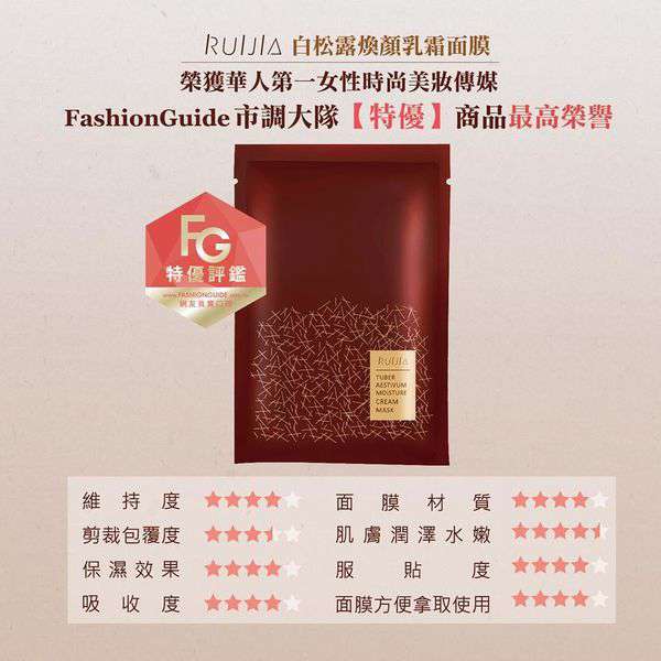 露奇亞白松露煥顏乳霜面膜