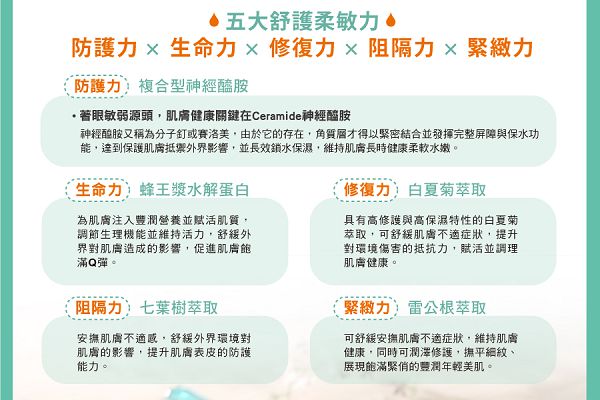 白夏菊舒護柔敏面膜