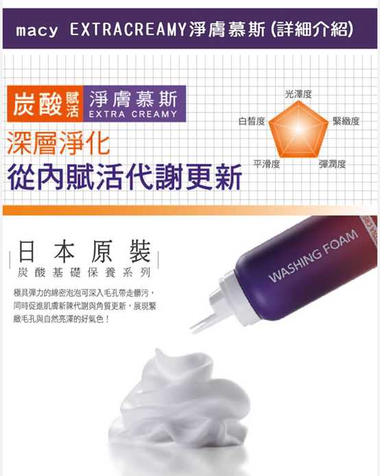 macy EXTRACREAMY淨膚慕斯