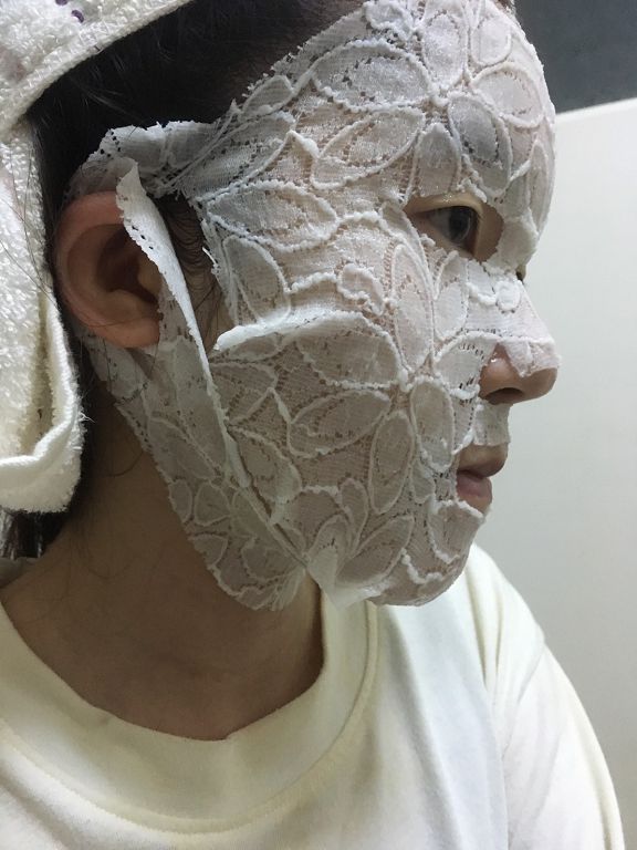 Hey蘋果肌女孩蕾絲拉提式面膜