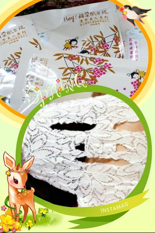 Hey蘋果肌女孩蕾絲拉提式面膜