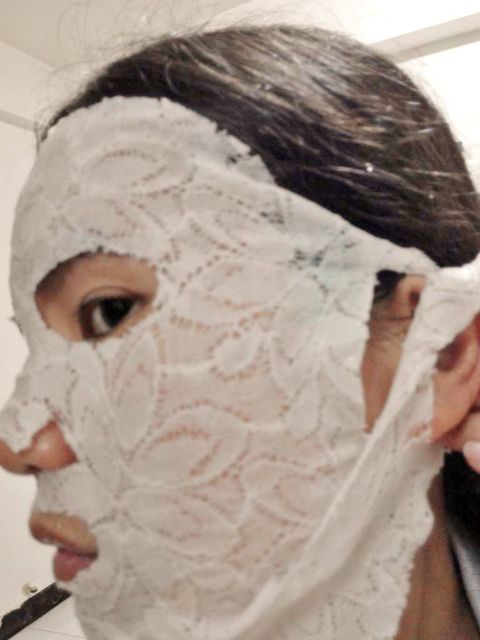 Hey蘋果肌女孩蕾絲拉提式面膜