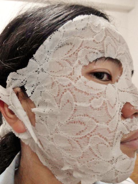 Hey蘋果肌女孩蕾絲拉提式面膜