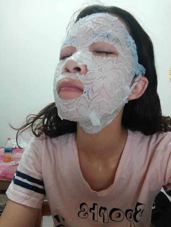 Hey蘋果肌女孩蕾絲拉提式面膜