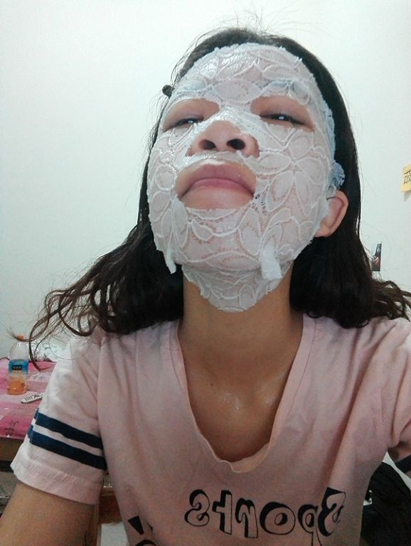 Hey蘋果肌女孩蕾絲拉提式面膜