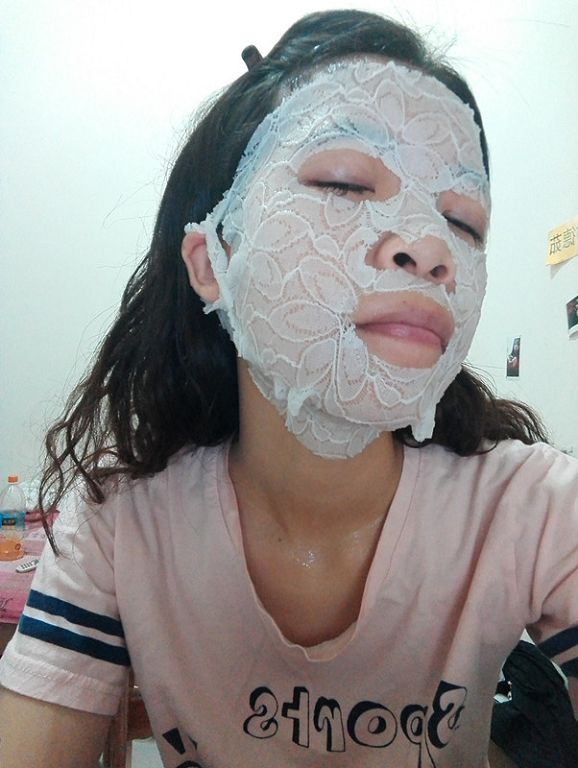 Hey蘋果肌女孩蕾絲拉提式面膜
