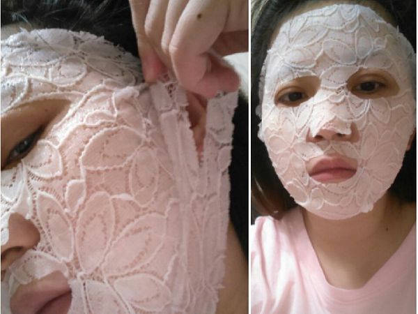 Hey蘋果肌女孩蕾絲拉提式面膜