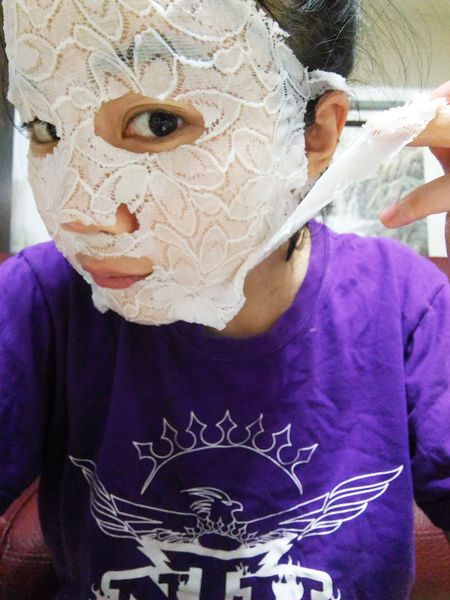 Hey蘋果肌女孩蕾絲拉提式面膜