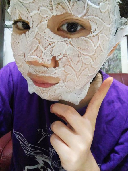 Hey蘋果肌女孩蕾絲拉提式面膜