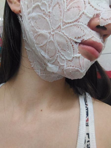 Hey蘋果肌女孩蕾絲拉提式面膜