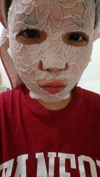 Hey蘋果肌女孩蕾絲拉提式面膜