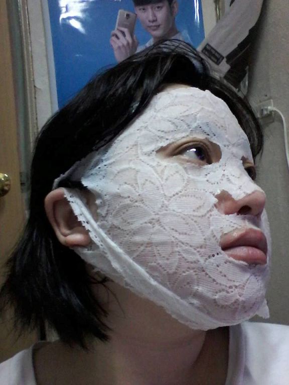 Hey蘋果肌女孩蕾絲拉提式面膜