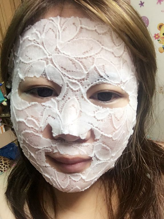 Hey蘋果肌女孩蕾絲拉提式面膜