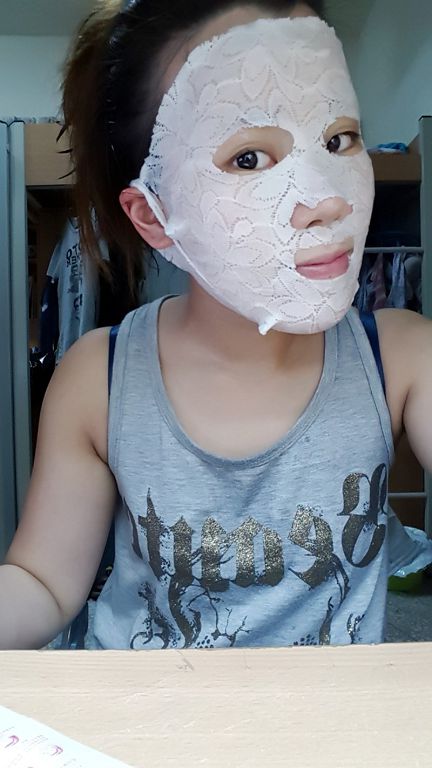 Hey蘋果肌女孩蕾絲拉提式面膜