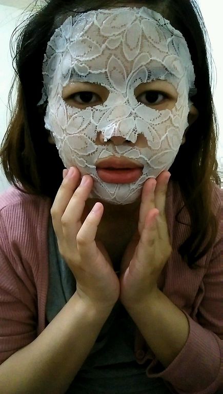 Hey蘋果肌女孩蕾絲拉提式面膜