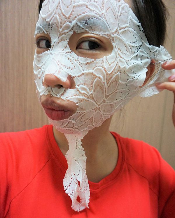 Hey蘋果肌女孩蕾絲拉提式面膜