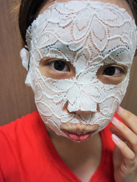 Hey蘋果肌女孩蕾絲拉提式面膜