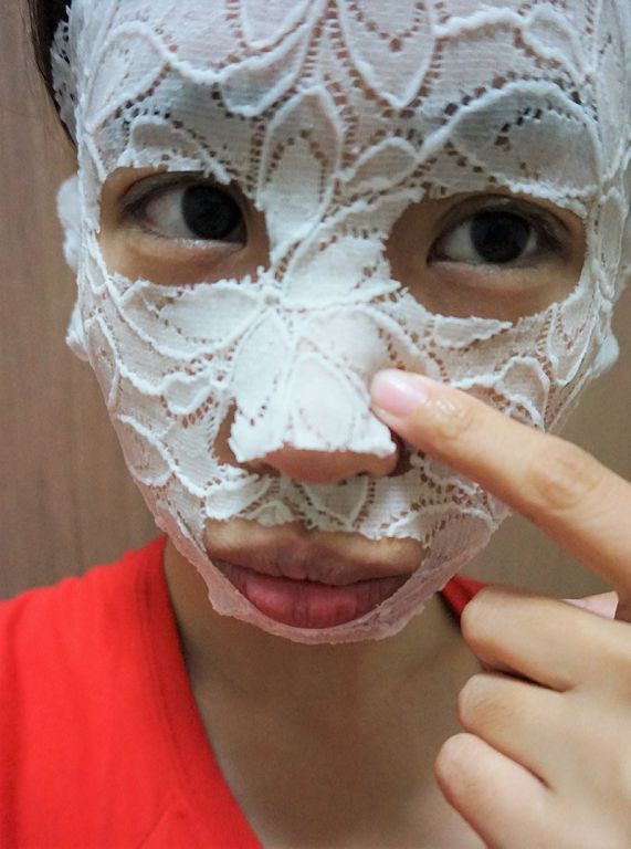 Hey蘋果肌女孩蕾絲拉提式面膜