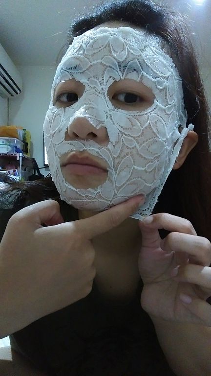 Hey蘋果肌女孩蕾絲拉提式面膜