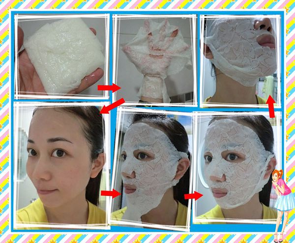 Hey蘋果肌女孩蕾絲拉提式面膜