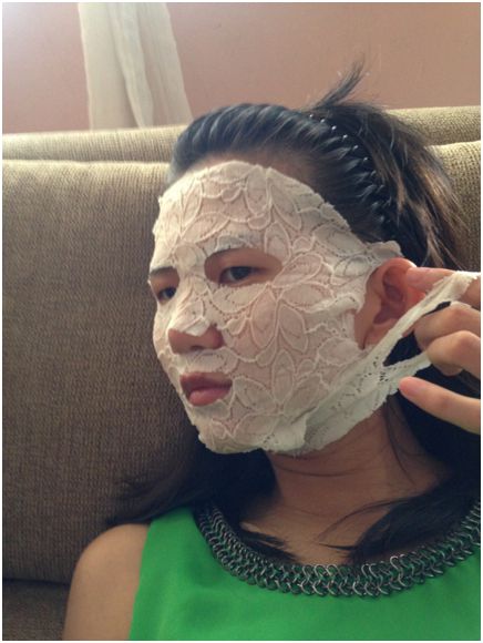 Hey蘋果肌女孩蕾絲拉提式面膜