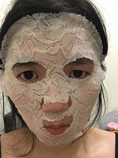 Hey蘋果肌女孩蕾絲拉提式面膜