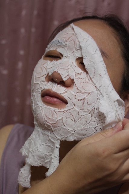 Hey蘋果肌女孩蕾絲拉提式面膜