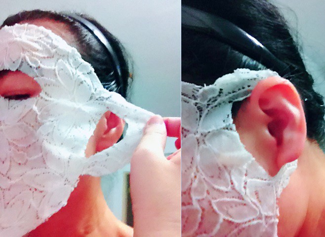 Hey蘋果肌女孩蕾絲拉提式面膜