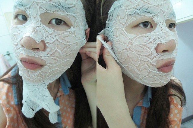 Hey蘋果肌女孩蕾絲拉提式面膜