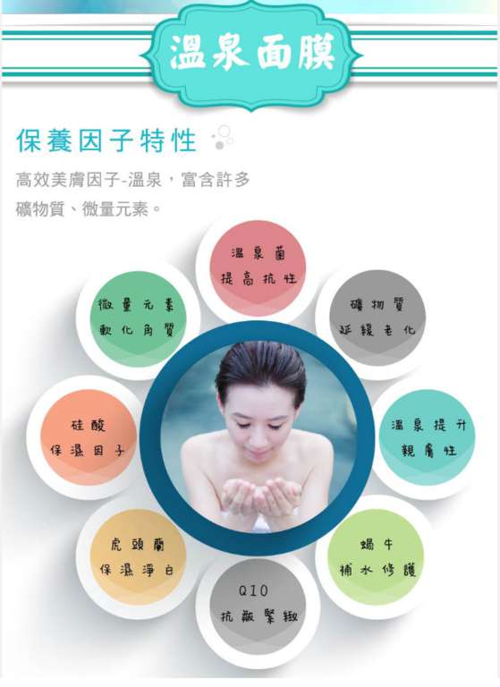 JM就是美台灣溫泉水面膜