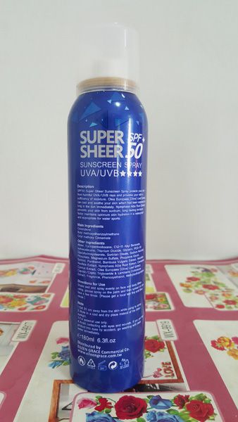 妍霓絲SPF50清爽沁涼防曬噴霧