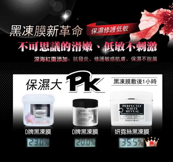 妍霓絲極淨透碳深層喚白黑凍膜