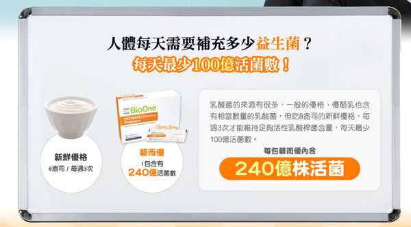 BioOne碧而優益生菌