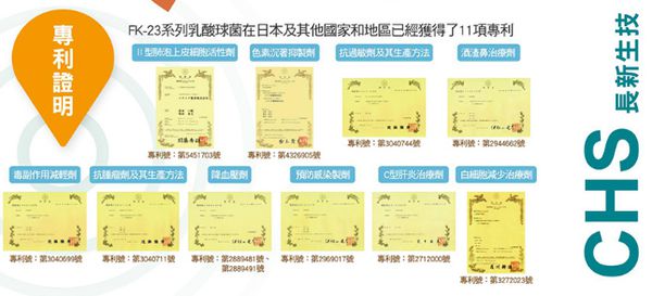 長新生技CHSFK23乳酸菌好得益R