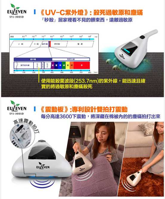 有樂紛Euleven吸塵除螨機