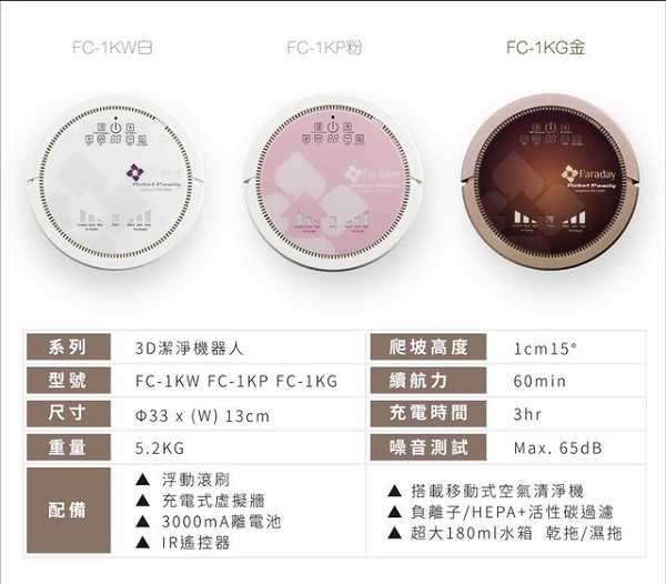 法拉第FARADAY3D潔淨機器人